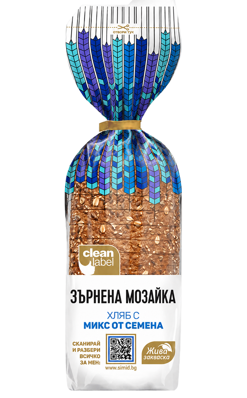 Хляб Зърнена мозайка