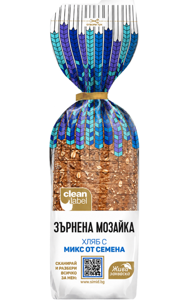 Cereal mosaic bread